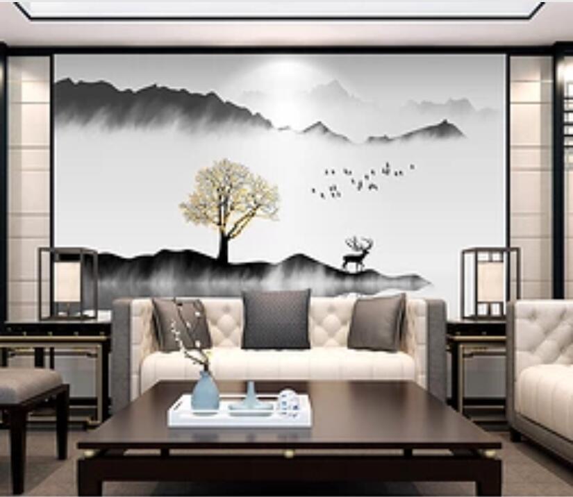 3D Animal Deep Mountain 237 Wall Murals Wallpaper AJ Wallpaper 2