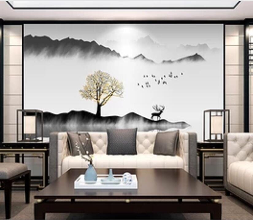 3D Forest Tree 1637 Wall Murals Wallpaper AJ Wallpaper 2