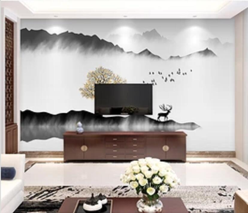 3D Animal Deep Mountain 237 Wall Murals Wallpaper AJ Wallpaper 2