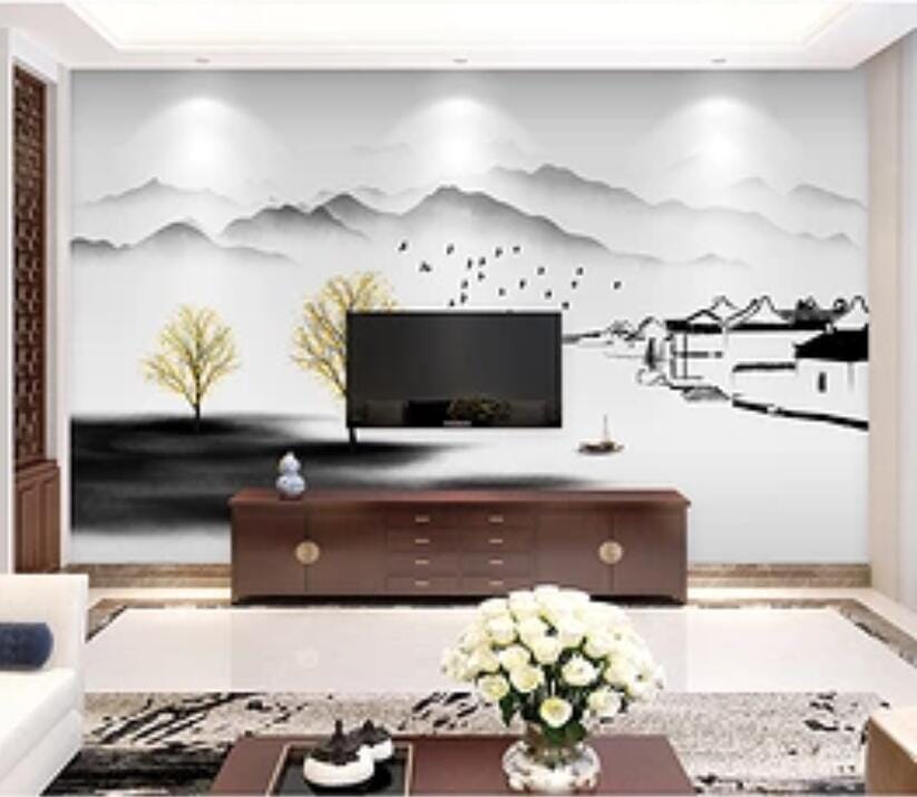 3D Forest Tree 1635 Wall Murals Wallpaper AJ Wallpaper 2