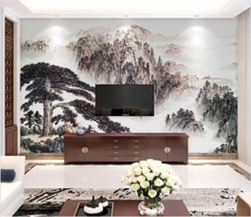 3D Pine Tree 1626 Wall Murals Wallpaper AJ Wallpaper 2