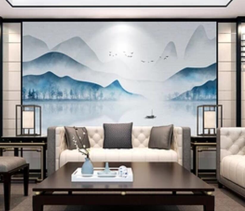 3D Valley Lake 1623 Wall Murals Wallpaper AJ Wallpaper 2