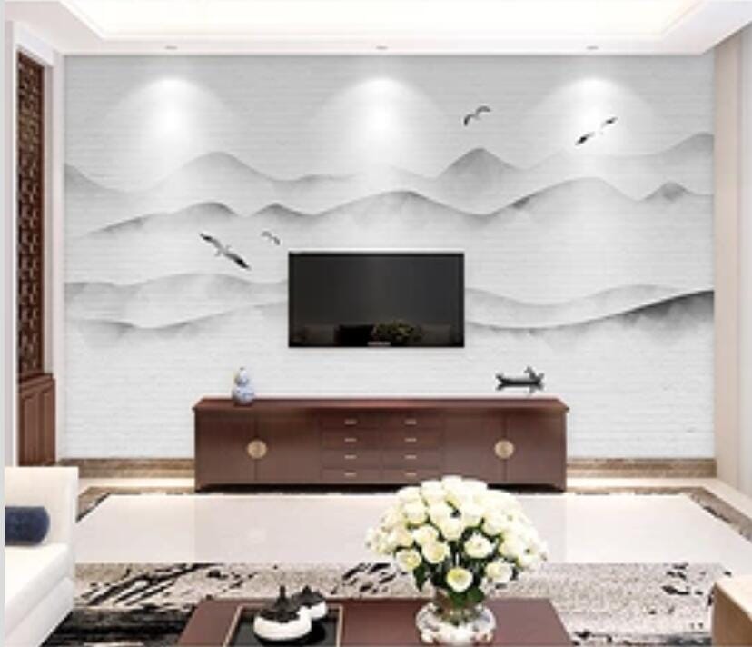 3D Misty Forest 1619 Wall Murals Wallpaper AJ Wallpaper 2