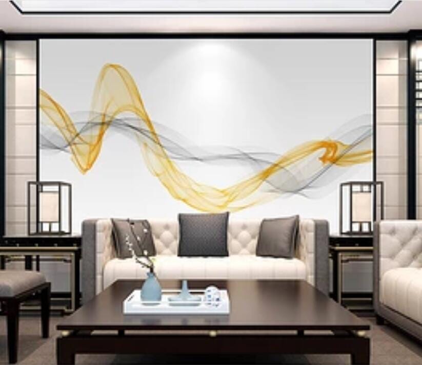 3D Golden Lines 1616 Wall Murals Wallpaper AJ Wallpaper 2