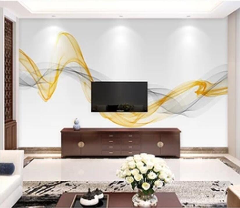 3D Golden Lines 1616 Wall Murals Wallpaper AJ Wallpaper 2