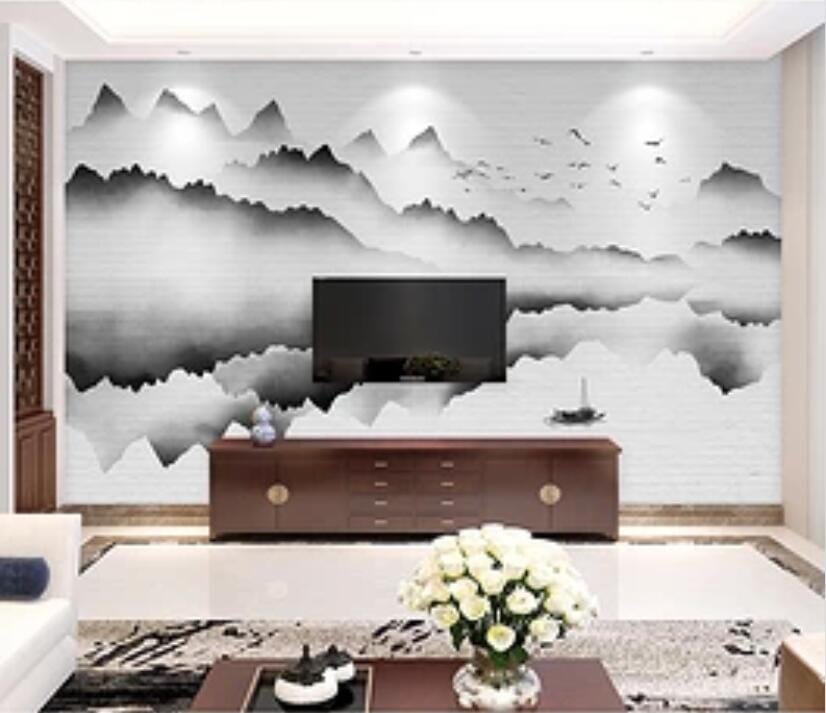3D Misty Valley 1611 Wall Murals Wallpaper AJ Wallpaper 2