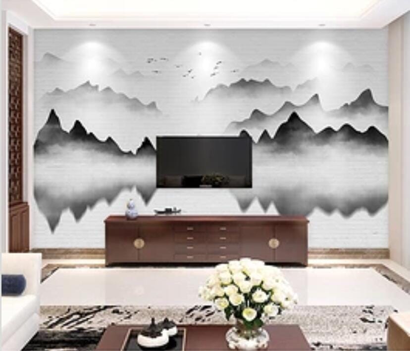 3D Misty Valley 1610 Wall Murals Wallpaper AJ Wallpaper 2