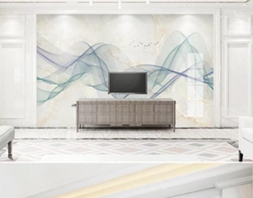 3D Green Wave 1576 Wall Murals Wallpaper AJ Wallpaper 2