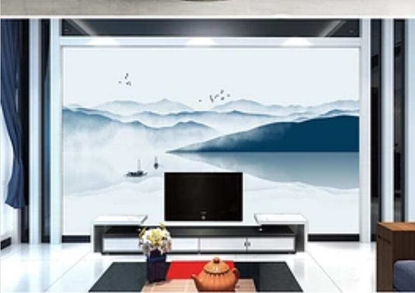3D Lake Boat 1476 Wall Murals Wallpaper AJ Wallpaper 2