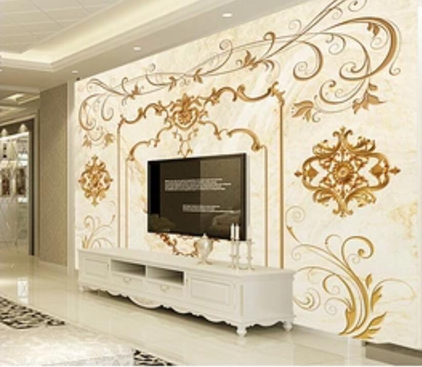 3D Marble Flower 1057 Wall Murals Wallpaper AJ Wallpaper 2