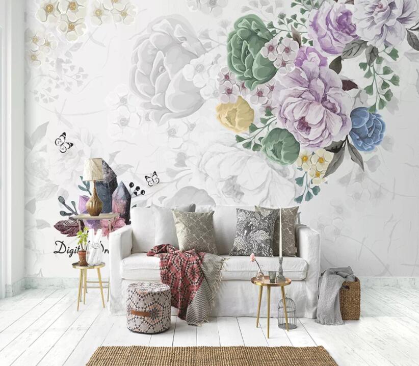 3D Flower 1334 Wall Murals Wallpaper AJ Wallpaper 2