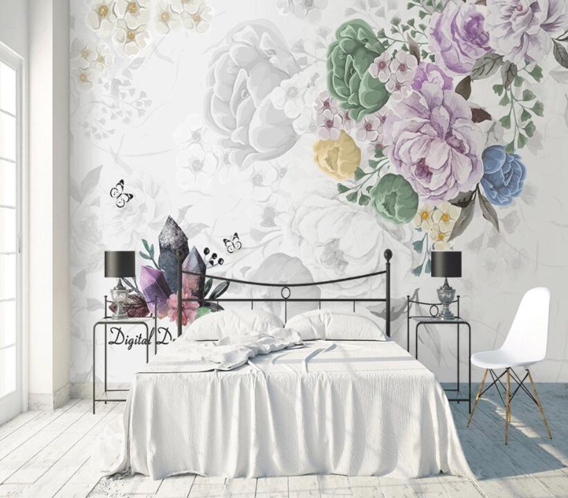 3D Flower 1334 Wall Murals Wallpaper AJ Wallpaper 2
