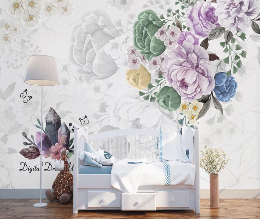 3D Flower 1334 Wall Murals Wallpaper AJ Wallpaper 2
