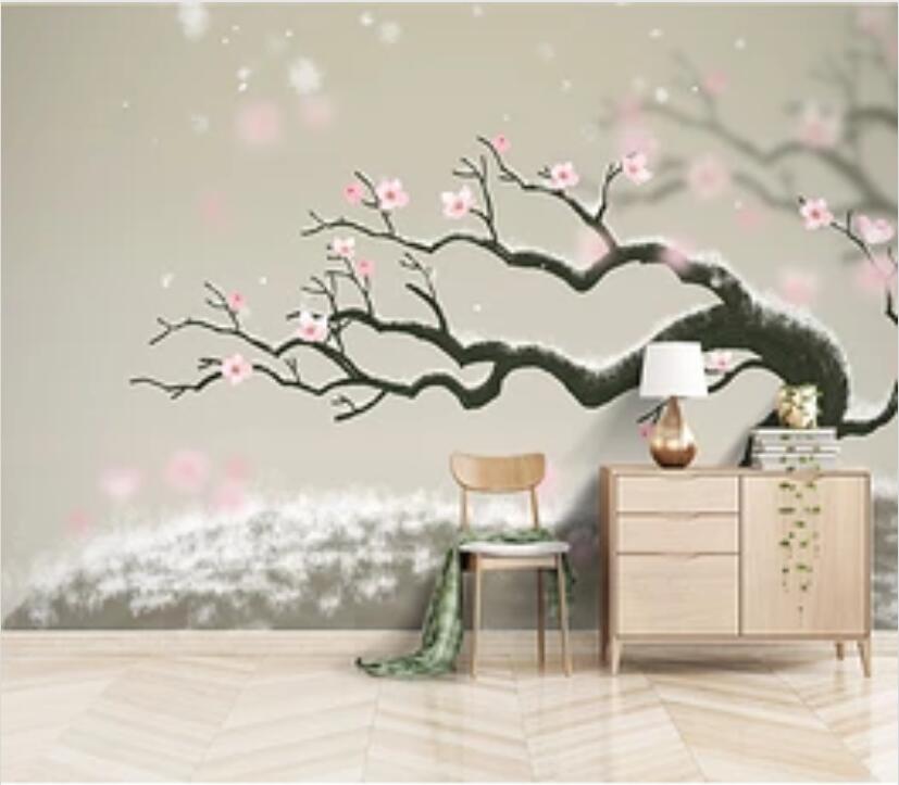 3D Pink Flowers 2061 Wall Murals Wallpaper AJ Wallpaper 2