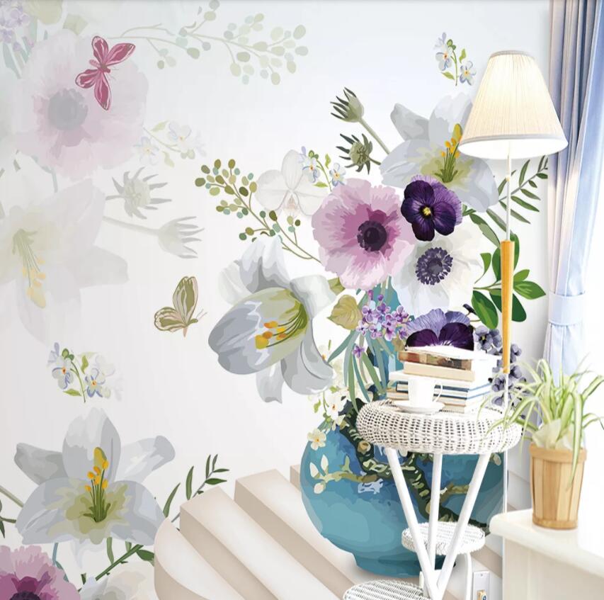 3D Flowers 1352 Wall Murals Wallpaper AJ Wallpaper 2