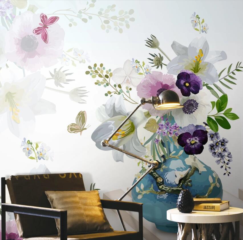 3D Flowers 1352 Wall Murals Wallpaper AJ Wallpaper 2