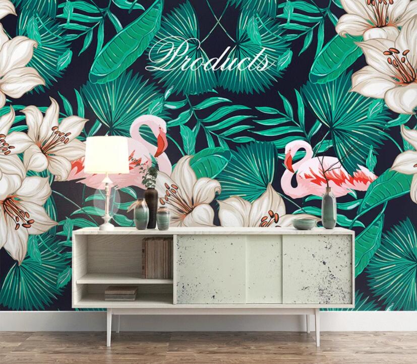 3D Flamingo 1348 Wall Murals Wallpaper AJ Wallpaper 2