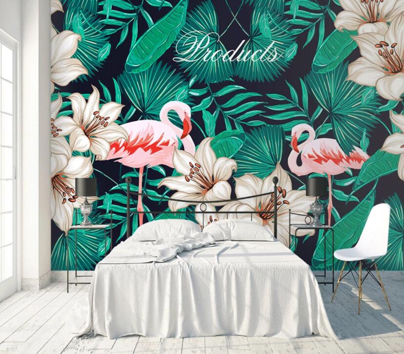 3D Flamingo 1348 Wall Murals Wallpaper AJ Wallpaper 2