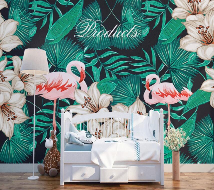 3D Flamingo 1348 Wall Murals Wallpaper AJ Wallpaper 2