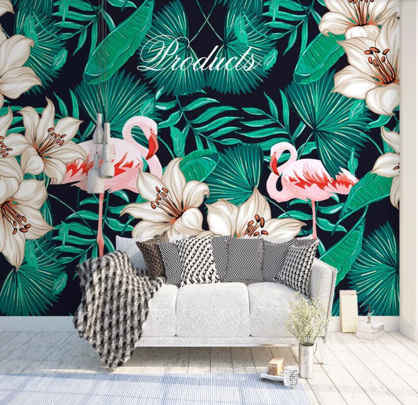 3D Flamingo 1348 Wall Murals Wallpaper AJ Wallpaper 2
