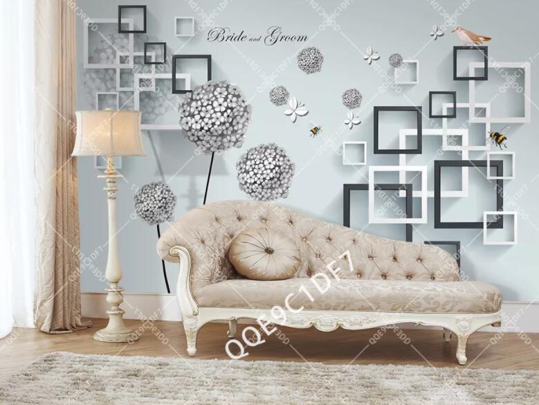 3D Square Pattern 1336 Wall Murals Wallpaper AJ Wallpaper 2