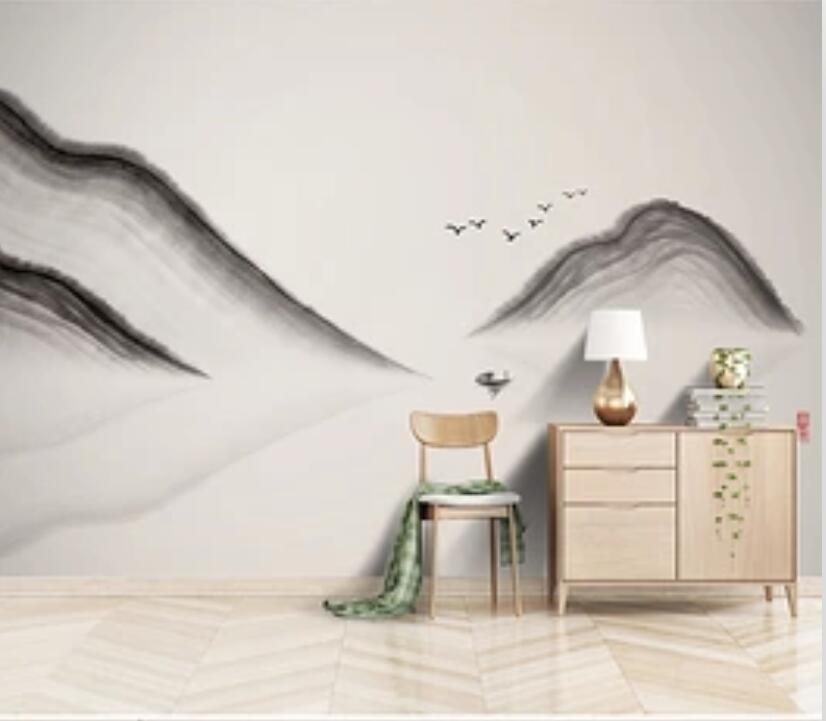 3D Mountain River 1927 Wall Murals Wallpaper AJ Wallpaper 2