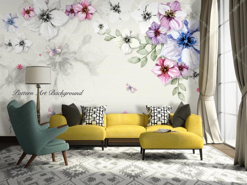3D Flower 1330 Wall Murals Wallpaper AJ Wallpaper 2