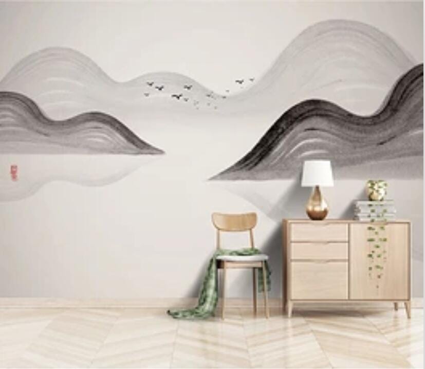 3D Mountain River 2895 Wall Murals Wallpaper AJ Wallpaper 2