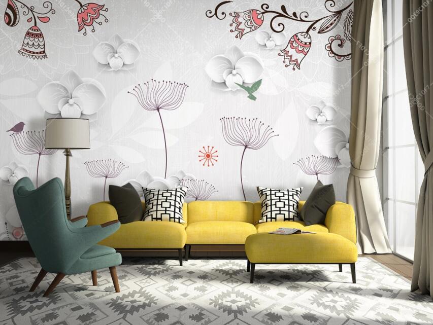 3D Flower 1331 Wall Murals Wallpaper AJ Wallpaper 2