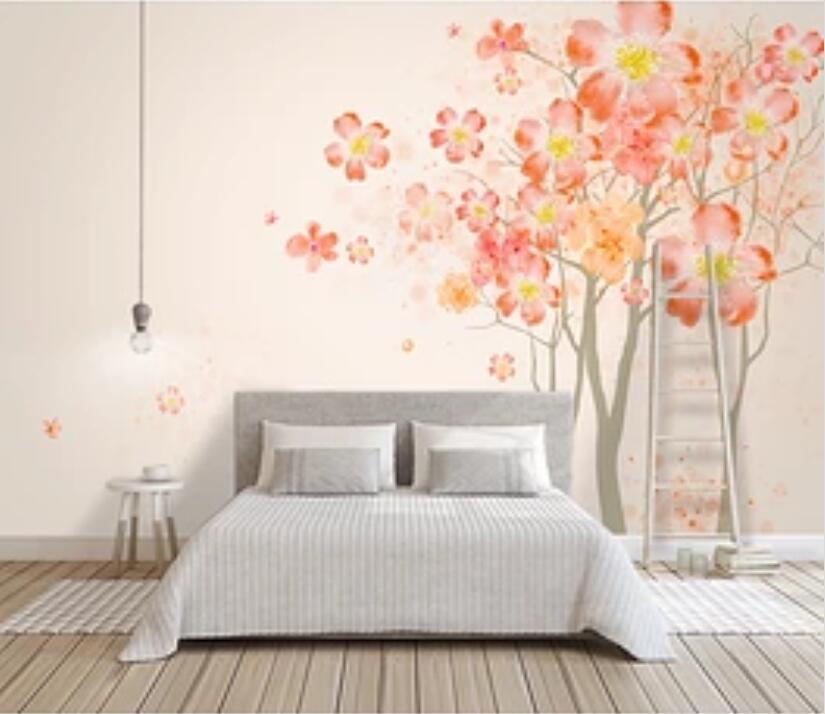 3D Pink Flowers 1885 Wall Murals Wallpaper AJ Wallpaper 2