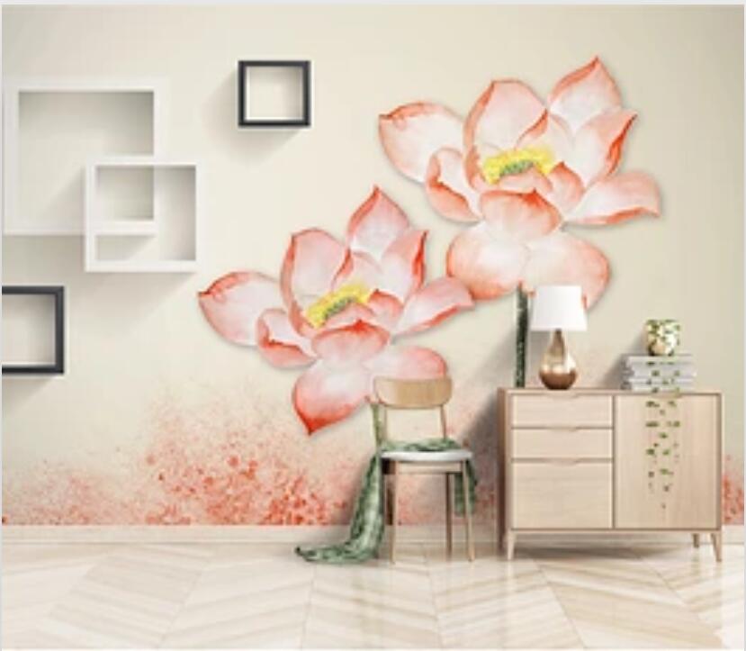 3D Lotus 1881 Wall Murals Wallpaper AJ Wallpaper 2