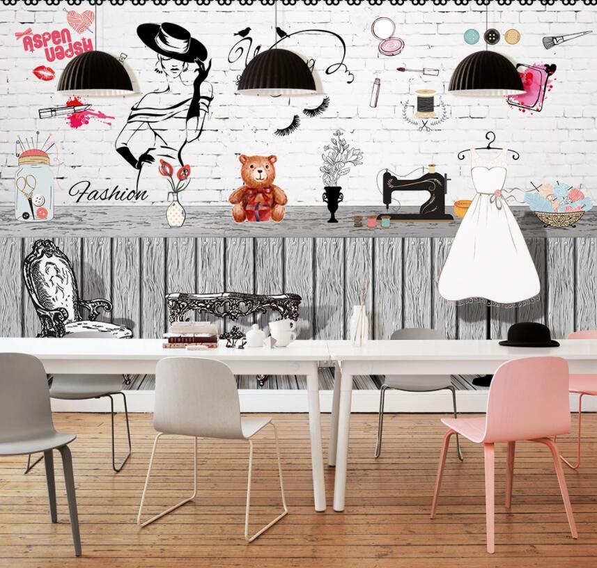 3D Fashion Lady 1310 Wall Murals Wallpaper AJ Wallpaper 2