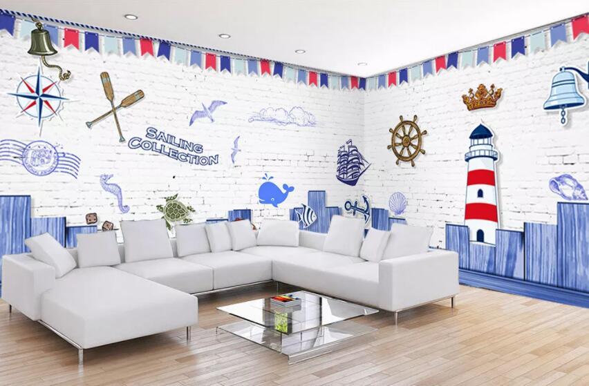 3D Airplane Castle 1282 Wall Murals Wallpaper AJ Wallpaper 2