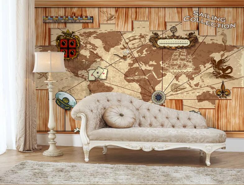 3D Map 1277 Wall Murals Wallpaper AJ Wallpaper 2