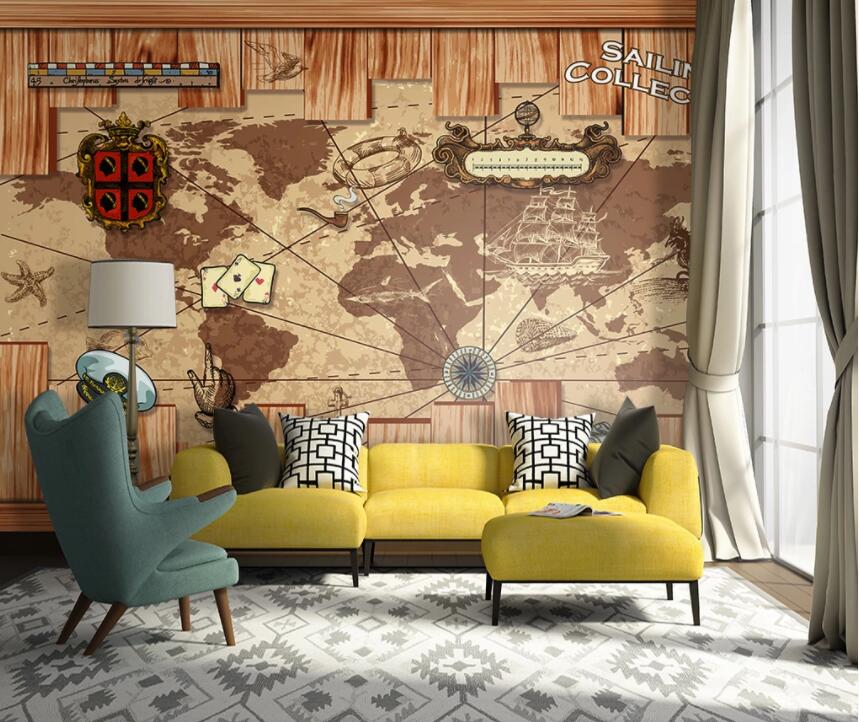 3D Map 1277 Wall Murals Wallpaper AJ Wallpaper 2