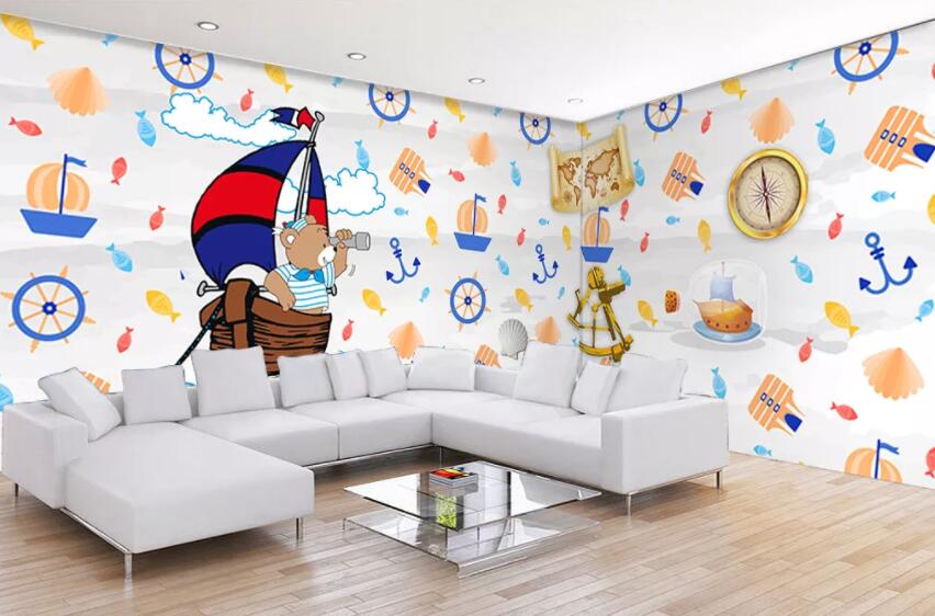 3D Hot Air Balloon 1251 Wall Murals Wallpaper AJ Wallpaper 2