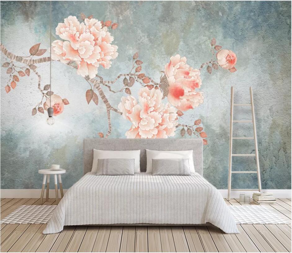 3D Pink Rose 1111 Wall Murals Wallpaper AJ Wallpaper 2