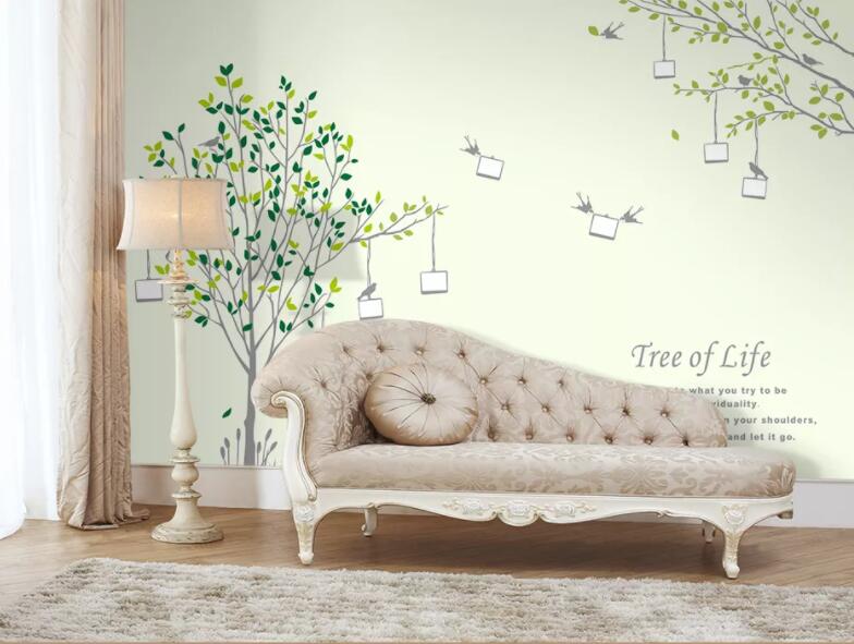 3D Green Tree 1220 Wall Murals Wallpaper AJ Wallpaper 2