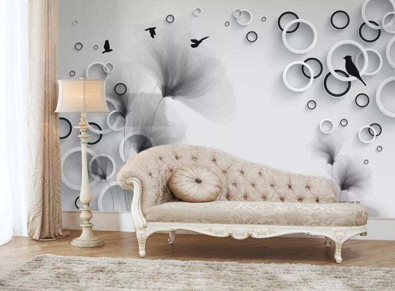 3D Geometric Circle 1212 Wall Murals Wallpaper AJ Wallpaper 2