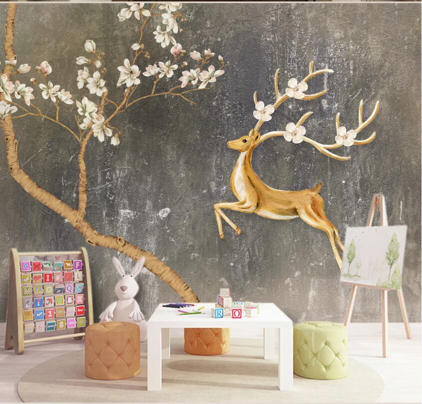3D Sika Deer 920 Wall Murals Wallpaper AJ Wallpaper 2