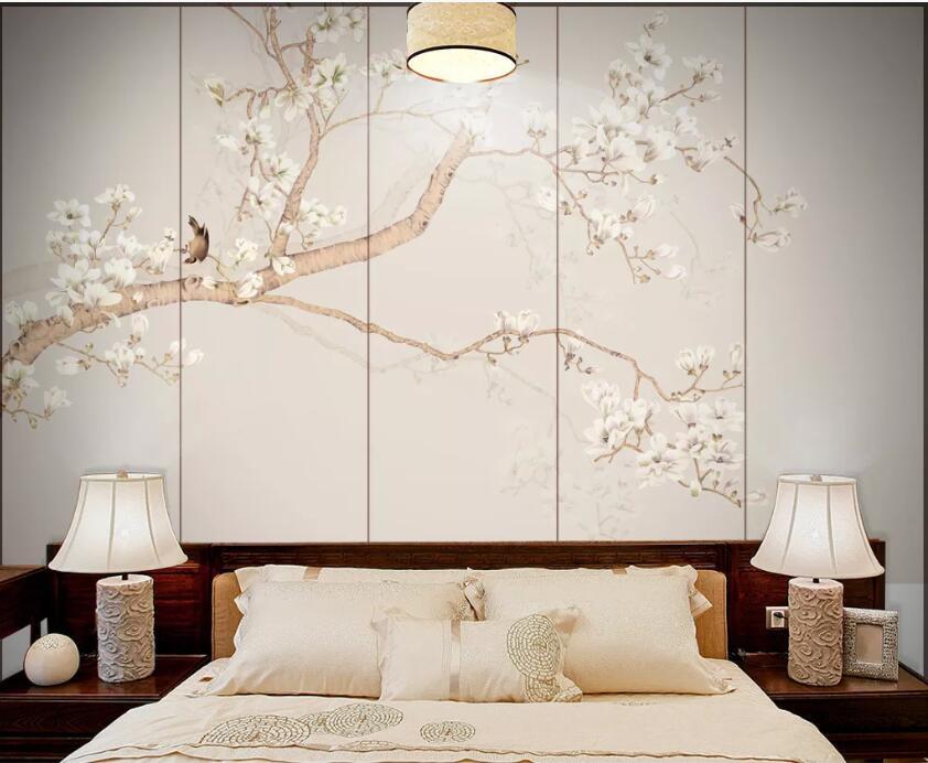 3D Birds And Flowers 873 Wall Murals Wallpaper AJ Wallpaper 2