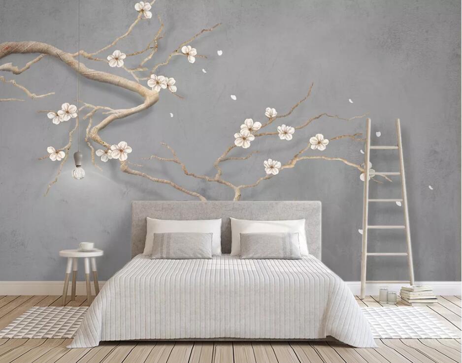 3D Flower Branches 861 Wall Murals Wallpaper AJ Wallpaper 2