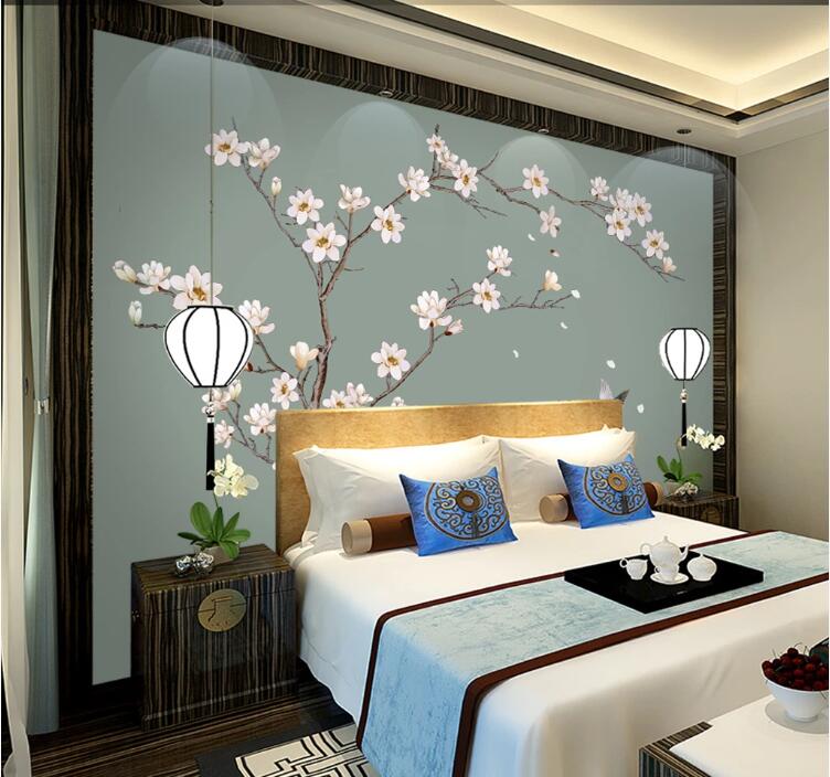 3D White Flowers 853 Wall Murals Wallpaper AJ Wallpaper 2