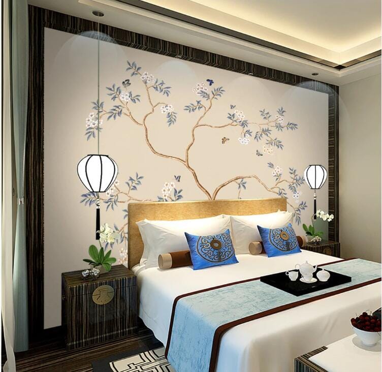 3D Flower Butterfly 2169 Wall Murals Wallpaper AJ Wallpaper 2