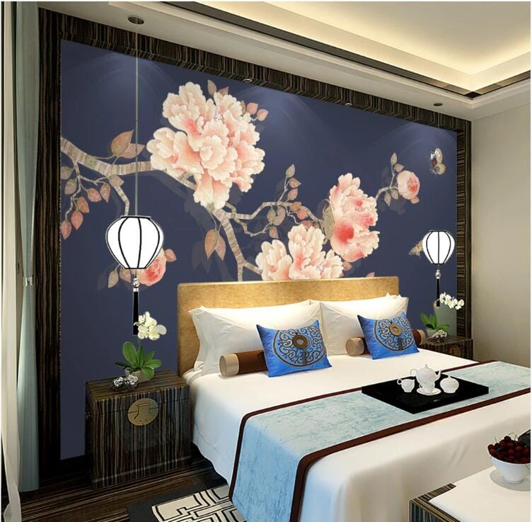 3D Pink Peony 2138 Wall Murals Wallpaper AJ Wallpaper 2