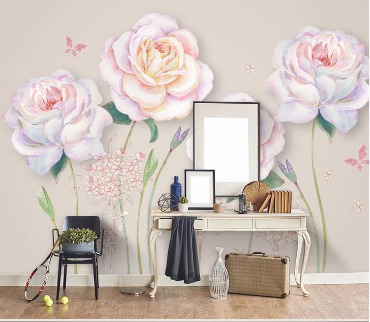 3D Bright Rose 575 Wall Murals Wallpaper AJ Wallpaper 2