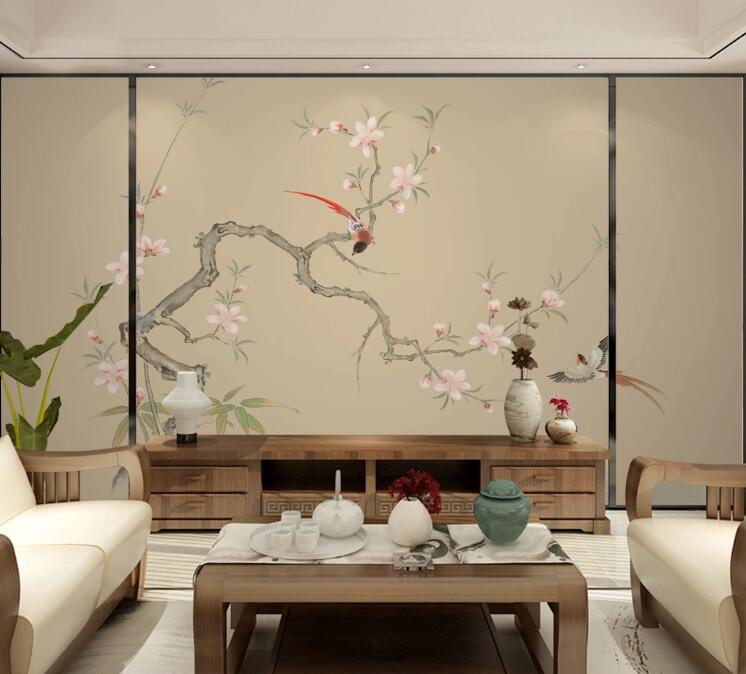 3D Tree Branch 532 Wall Murals Wallpaper AJ Wallpaper 2