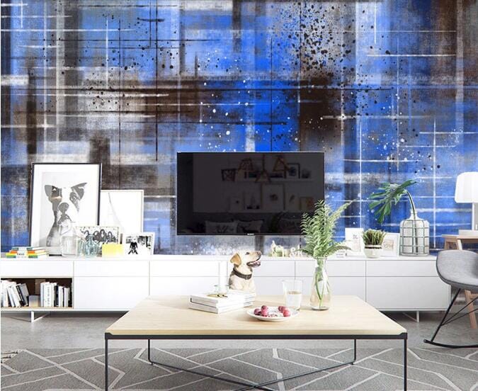 3D Blue Pattern WC1073 Wall Murals Wallpaper AJ Wallpaper 2