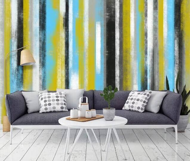 3D Color Stripes WC1072 Wall Murals Wallpaper AJ Wallpaper 2