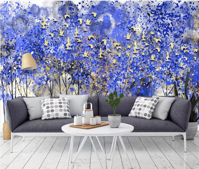 3D Flock Of Birds WC1070 Wall Murals Wallpaper AJ Wallpaper 2